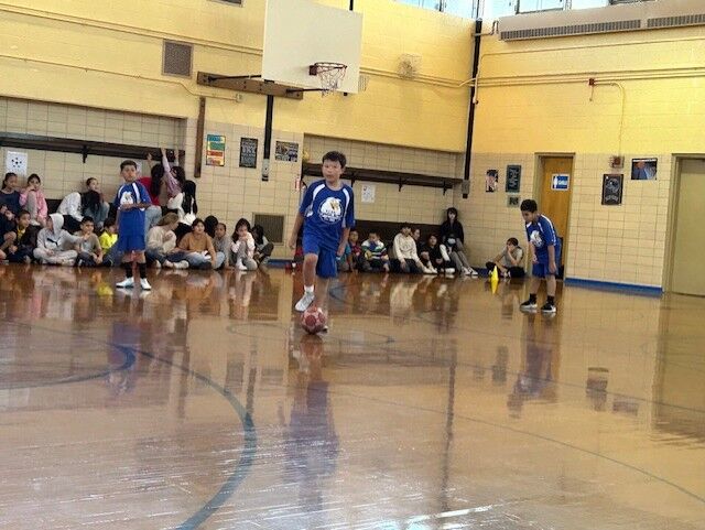 Soccer game at PS 139Q